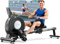 LABGREY Rowing Machine for Home Gym, Magnetic Bluetooth Rower, APP Compatible, Dual Slide Rails, LCD Display, 350LB Capacity, Ideal for Home Cardio Fitness Training (H320-Magnetic [2026 Model])