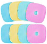 Anstore 8 Pack Ice Blocks Ice Packs, Colourful Mini Freezer Blocks Freezer Cooler Bag Box, Great for Kids School Lunch Boxes, Camping, Picnic, Hiking - Size 12 x 12 x 1.3cm