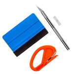 Ewrap Vinyl Wrap Install Tool Window Film Tint Application Kit Craft Tool Wallpaper Tool with Vinyl Squeegee, Vinyl Trimming Tool for Film Vinyl Wrapping, Craft Works, Window Tinting