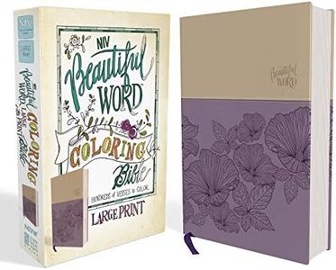 NIV, Beautiful Word Coloring Bible, Large Print [Purple/Tan