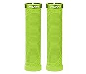 Funn Hilt Mountain Bike Handlebar Grips with Single Lock On Clamp, Lightweight and Ergonomic Bicycle Handlebar Grips with 22 mm Inner Diameter, Unique Patterned Bicycle Grips for MTB/BMX (Green)