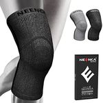 NEENCA Knee Sleeve – Knee Braces for Knee Pain, Compression Sleeve with Bamboo Carbon Fibers, Knee Support with Arthritis, Meniscus Tear, Swelling, ACL, Joint Pain Relief Black-L