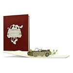 Wedding Card Car I Elegant and Elegant Wedding Card for Bride and Groom | Gift Idea for Wedding Gift | Gift and Card for Wedding | L19