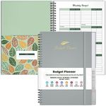 Budget Planner, Budget Book with Expense Tracker, Financial Planner with 12 Pockets, Undated Monthly Bill Organizer Notebook for Saving Money, Debt Tracker, Spending Tracker 8.3" x 5.8" (A5, Gray)