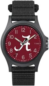 Timex Men's Collegiate Pride 40mm Watch – Alabama Crimson Tide with Black FastWrap Strap