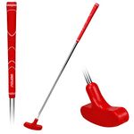 Crestgolf Mini Rubber Golf Putters (red, 31inch)