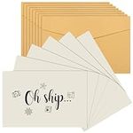 Tenceur 20 pcs Cruise Gift Card with 20 pcs Envelopes Oh Ship Surprise Greeting Card Cruise Travel Nautical Thank You Cards for Birthday Greeting Expressing