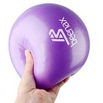 Beenax 23cm Soft Pilates Ball - 9 Inch Exercise Ball, Mini Barre Ball, Gym Ball - Perfect for Yoga, Pilates, Core Training, Physical Therapy and Balance (Home & Gym & Office)