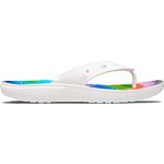 crocs Unisex Adult Classic Spray Dye Flip WHI/MLTI White Slipper (208056-94S)