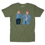 theCHIVE Austin Powers Comedy Movie T-Shirt, Hard Knock - Military Green, Medium