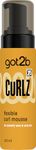 got2b Curlz Flexible Curl Mousse 200ml – Lightweight Styling Foam for Curly & Wavy Hair – Defines Curls, Controls Frizz & Adds Bounce