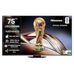 Hisense 189 cm (75 inches) U8Q Series 4K Ultra HD Smart Mini LED PRO TV 75U8Q (Black)