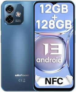 Ulefone Note 16 Pro Teléfono Móvil 2024, 12GB + 128GB/SD-256GB Android 13 Smartphone 4400mAh con Cámara 50MP 6.52 Pulgadas HD+ 5Ghz WiFi Dual SIM/Face ID/4G/GPS/OTG/NFC Versión 2 Años Garantía Azul