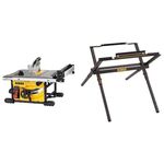 DEWALT 8-1/4 in. Compact Jobsite Table Saw (DWE7485) & Compact Table Saw Stand (DW7451)