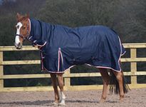 Turner Equestrian 100g Navy 600d Combo Neck Ripstop Horse Turnout Rugs 5'3"-7'0" (6'3")