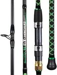 Sougayilang Surf Spinning Fishing Rod Carbon Travel Surf Rod 2 Piece Spinning Fishing Rod for Beach Saltwater Surf Rod 12ft(9'/10'/11'/12'