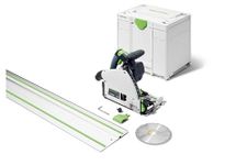 Festool 577422 Plunge-Cut Track Saw TS 60 KEB-F-Plus-FS US with 55-Inch (1400mm) Guide Rail