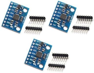 3 Pieces of GY-521 MPU-6050 MPU6050 3-Axis Accelerometer Gyroscope Module 6 DOF 6-Axis Accelerometer Gyroscope Sensor Module with 16-bit AD Converter Data Output IIC I2C for Arduino
