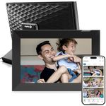 Nixplay Digital Touch Screen Picture Frame - 10.1” Photo Frame, Connecting Families & Friends (Black/Silver)