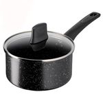 Tefal Stone Strength Aluminium Non Stick 18cm Saucepan, Reinforced with Titanium Particles, Induction Compatible