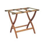 Wooden Mallet Designer Luggage Rack, Medium Oak