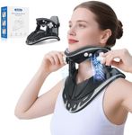 Holniva Neck Stretcher Cervical Traction, Adjustable Cervical Neck Traction Device, Neck Braces for Neck Pain and Support with 3 Power Traction for Home Use - FSA Eligible