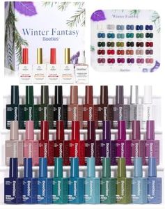 beetles Gel Polish Set, Winter Fantasy Collection, 30 Colors HEMA-Free