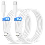 USB C to Lightning Cable 2M 2Pack[Apple MFi Certified], Original Fast iPhone Charger Cable Fast Charging Type C to Lightning Cable iPhone Wire Lead for iPhone 14 Pro Max/Plus/13/12/11/XS/8/iPad/iPod