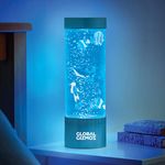 Global Gizmos Magical Bubble Lamps / 2 Styles/Ideal for Desks/Relaxing Bubbles / 7 Changing Light Colours/Atmospheric Mood Light/Scuba Diver Decoration