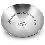 Anniversary Wedding Gifts for Couples Him Her Iron 6th Anniversary Ring Holder Dish 6 Years Wedding Anniversary for Husband Wife Boyfriend Girlfriend Christmas Valentines Birthday Gifts for Women Men