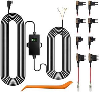 WOLFBOX USB C Acc Hardwire Kit for G840S/G900/G850/G930/G910/G840H/i05/i17,not Suitable for G890/D07, Hard Wire Car Charger Cable Kit 12V- 24V to 5V for Dash Cameras with Battery Drain Protection