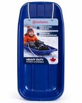 Toboggan Snow Sled for Kids, 37” Lightweight & Durable Toboggan Sled with Rope – Raised & Rounded Edges for a Smooth Glide – Made in Canada (1 Unit)
