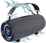 TREBLAB HD-Max - Large Bluetooth Speaker, Loud 60W Stereo Sound, Powerful Bass, 20H Battery, IPX7 Waterproof, Powerbank, USB-C, RGB Lights, Portable Wireless Speaker with Dual Pairing for Outdoors