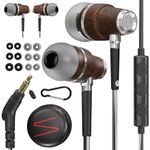 Symphonized Wired Ear buds with Microphone — 90% Noise Cancelling In Ear Headphones Wired, Ear Buds Wired, Earbuds for Computer, Android & PC — Corded Earbuds, Plug In Earphones with Mic (3.5mm Jack)