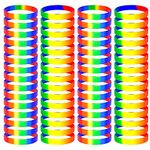 TUPARKA Gay Pride Wristbands LGBT Lesbian Rainbow Wristbands Silicone Sports Rubber Bracelets (78)