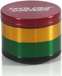 Santa Cruz Shredder Metal Spice Grinder Made in USA (Large (2.7 Inch), Rasta)
