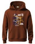 ADRO Basketball Design Hoodie for Men, 320 GSM Soft Cotton Hoodies, Long Lasting Printed Hoodie | Mens Hoodies | Sweatshirt for Men|H24-BCL-BR-L