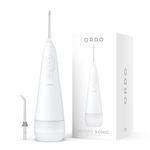 Ordo Water Flossers for Teeth Cordless, IPX7 Waterproof Oral Irrigator, 3 Pressure Settings, Portable, Rechargeable Electric Flosser, Dental Professional Recommended - White