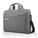 Bennett™ Mystic 15.6 inch (39.6cm) Laptop Briefcase Shoulder Sling Office Business Professional Travel Messenger Bag for Men and Women Water Repellent Formal Executive Bags (Grey) 6 Months Warranty