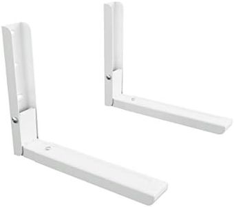 AVF EM60W-A Universal Wall-Mounted Microwave Brackets (Set of 2) - White