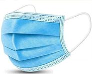 True Face (Pack of 100) 3-Ply Safety Face Mask - Earloop Protection Polypropylene Filtration Blue Masks UK Quality Packaging