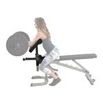 Body-Solid GPCA-1 Curl Desk Attachment with Shelf | Scott Bench | Accessories Weight Bench GFID-31, GFID-71, GFID-100, POB-44X and GDIB-46L | Preacher Curl Station