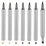6 Pack Dual Tip Leather Dye Marker 