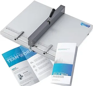 Mxmoonant Manual Creasing Machine Paper Folding Creaser with 2 Adjustable Block & Metric/Imperial Positioning Ruler for Paper Sheet Cardstock