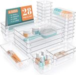 StorMiracle 28 PCS Clear Plastic Dr