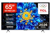 TCL 65P8L-UK 65 Inch QD-Mini LED Dimming 4K HDR Ultra HD TV, Smart Google TV (Dolby Vision, HDR10+ & Atmos, 144Hz VRR, FreeSync Premium, Onkyo 2.1 sound, Game Master, Voice Control, 2026 New Model)
