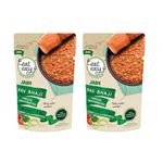 Eat Easy Ready To Eat Jain Pav Bhaji, 65gm of 1 Pack, Instant Food, Indian Meal, Travel Food, No Preservatives, No Added Artificial Colours & Flavours, Just Add Water and Cook