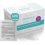 Ovofolic PCOS Supplement for Women - Boost Fertility, Hormonal Balance, and PCOS Support - Myo-Inositol, D-Chiro Inositol, Active Folate - High Potency PCOS Supplements (120 Servings, Sachets 2 Pack)