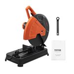 VEVOR Abrasive Chop Saw, 14''/355mm Blade Diameter Cut Off 2300W 3600RPM Steel Cutting Machine, 0-45° Adjustable Angle Miter Saw for Metal Chop Saw Steel/Rebar/Iron/Aluminum Black