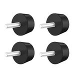 uxcell 1.5" x 0.79" Rubber Conical Vibration Isolators Mount Shock Absorber with M8 x 30mm Threaded Studs,4pcs